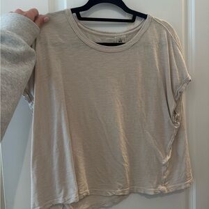 FP Movement by Free People Cream Short Sleeve Tee